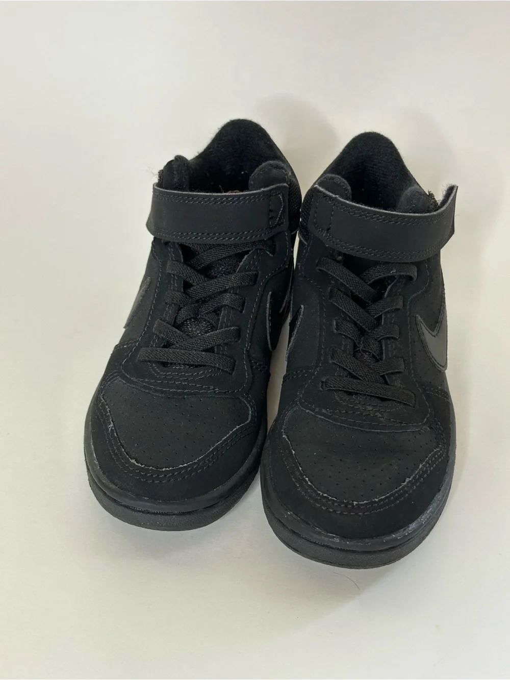 Nike Kids Black High-Top Strap Sneakers